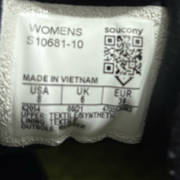 Women’s Saucony Omni Black Running Shoes Size 8 S10681-10 - Picture 2 of 7